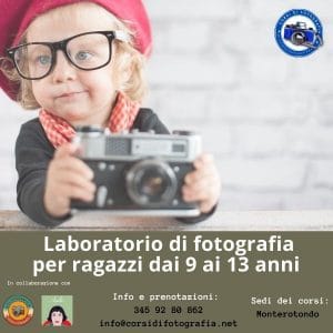 Laboratorio di fotografia per ragazzi